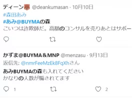 森田あみ あみBUYMAの森の評判