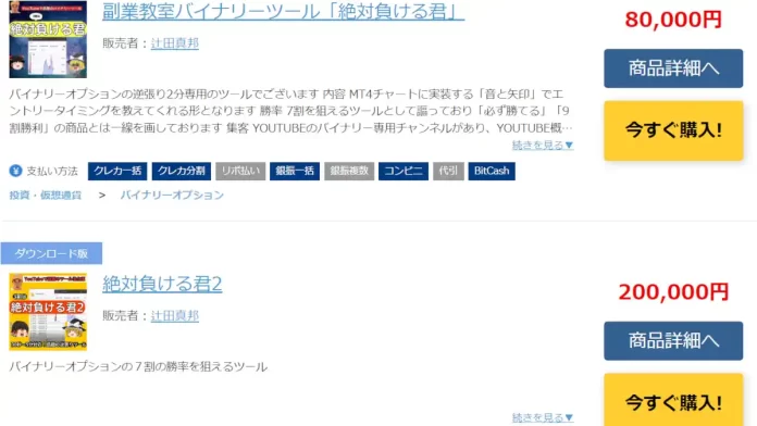 辻田真邦,情報商材