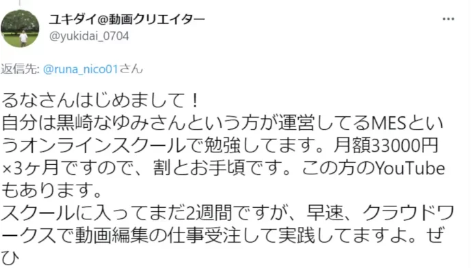 動画編集MES,なゆみの口コミ