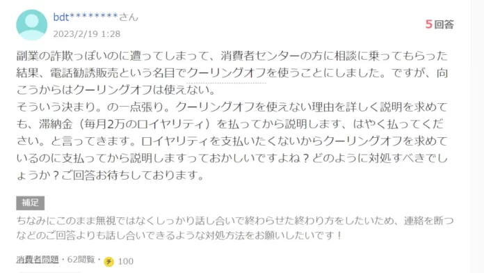 株式会社バンク・オブ・ワールドの副業の評判