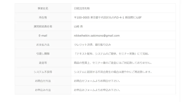 山崎真の日経225先物